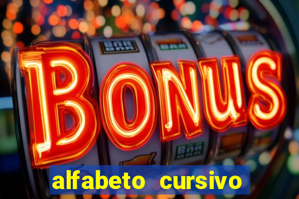 alfabeto cursivo pontilhado para imprimir pdf